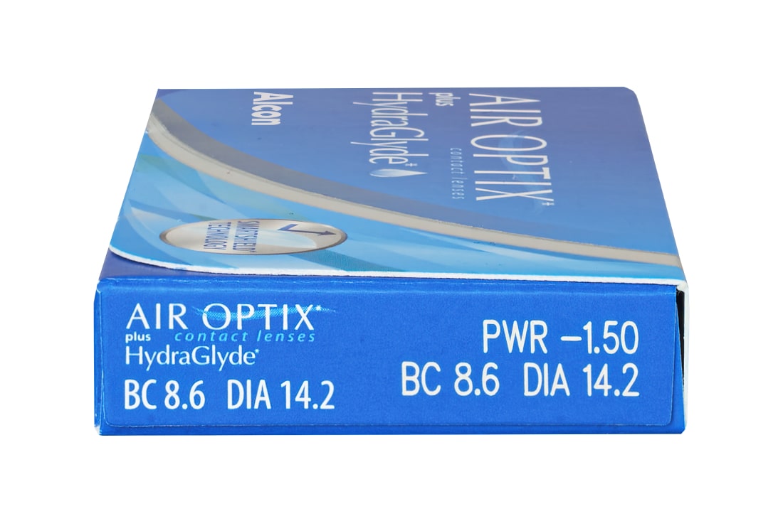Контактные линзы - AIR OPTIX Plus HydraGlyde (6 линз) - 2